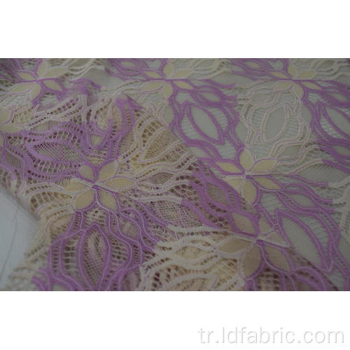 Naylon Polyester Geometrik Desenli Dantel Kumaş